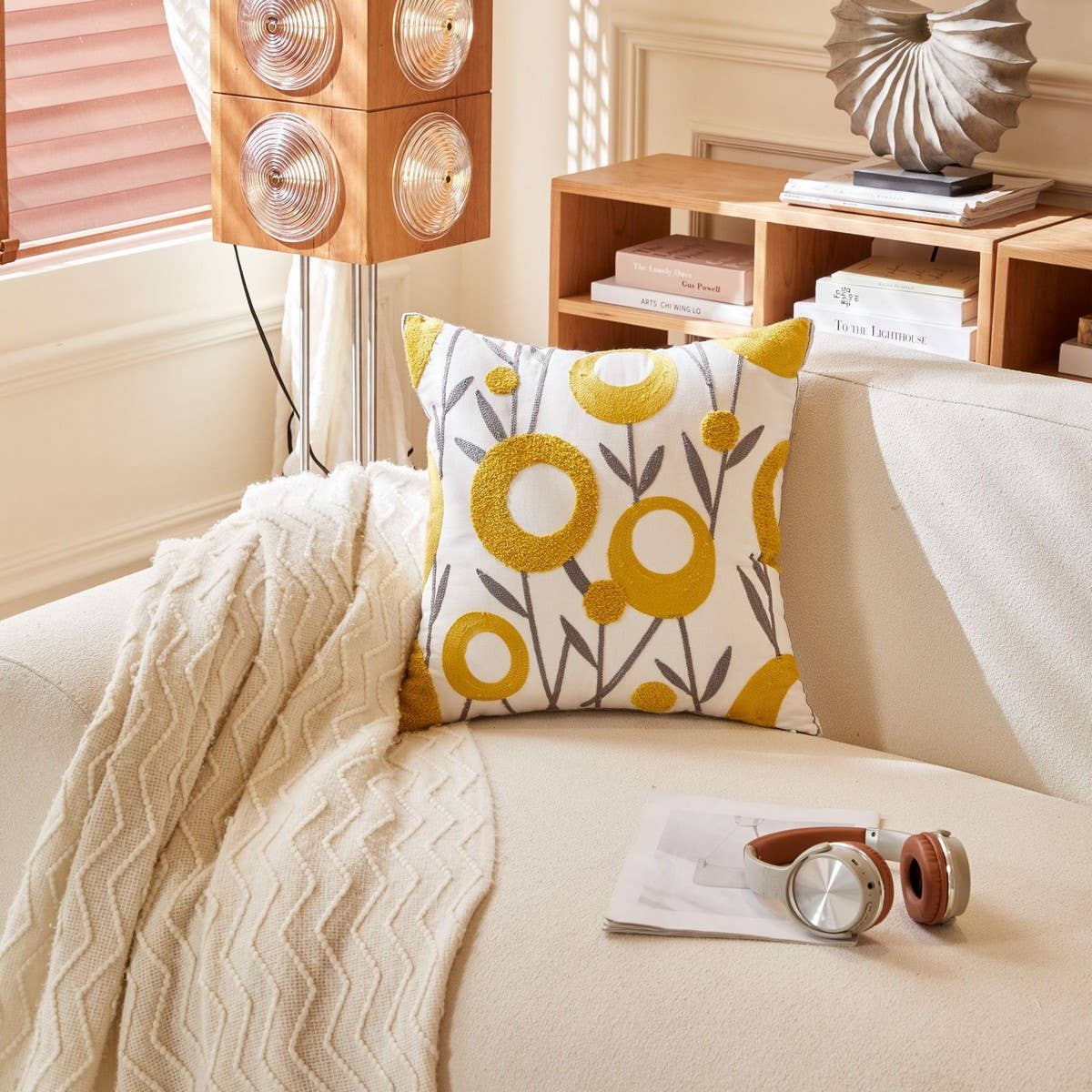 Yellow Floral Spring Pillow Covers - La Vie Est Belle