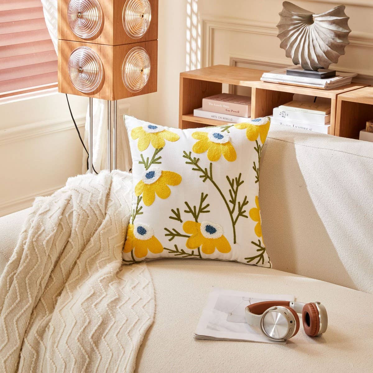 Yellow Floral Spring Pillow Covers - La Vie Est Belle