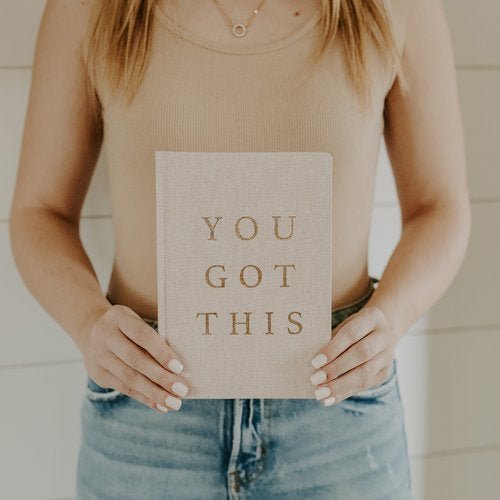 You Got This Fabric Journal - La Vie Est Belle