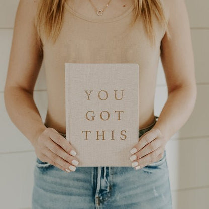 You Got This Fabric Journal - La Vie Est Belle