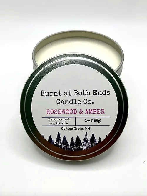 Rosewood & Amber- 7 oz Tin
