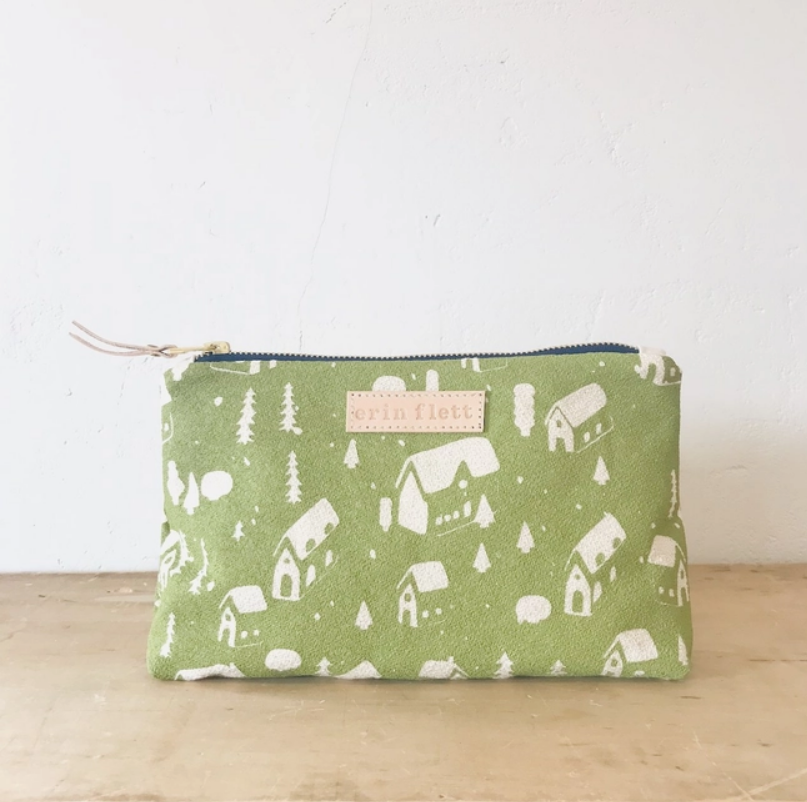 Sage Crew Big Village Makeup/Zipper Bag