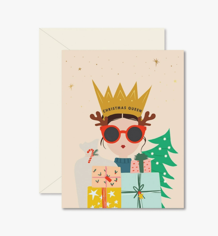 Christmas Queen Greeting Card - La Vie Est Belle