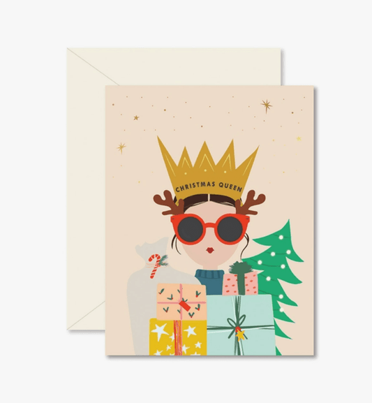 Christmas Queen Greeting Card - La Vie Est Belle