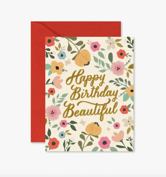 Happy Birthday Beautiful Card - La Vie Est Belle