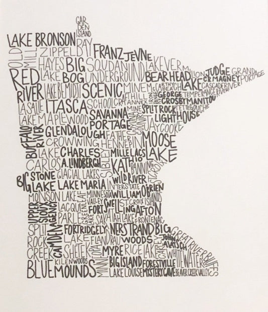 8.5" x 11" Minnesota Print - State Parks