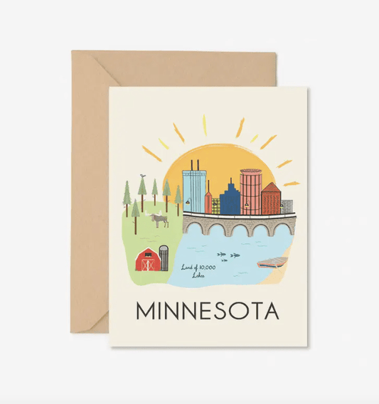 Minnesota Greeting Card - La Vie Est Belle