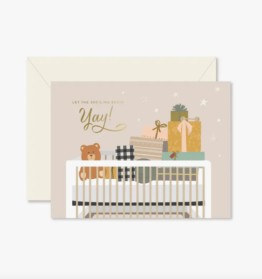 Spoiling Baby Greeting Card - La Vie Est Belle