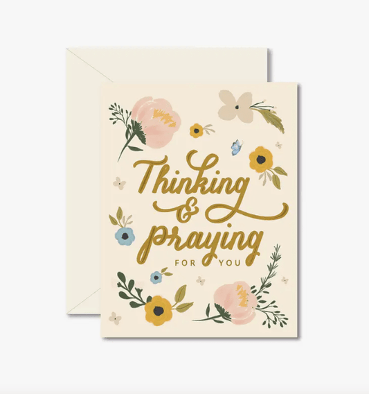 Thinking And Praying For You Card - La Vie Est Belle